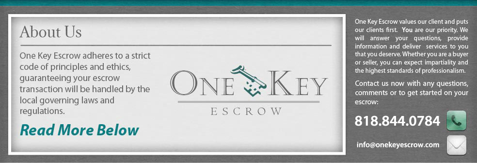 Welcome To One Key Escrow