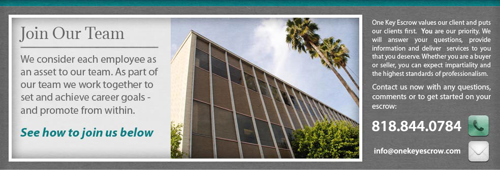 Welcome To One Key Escrow